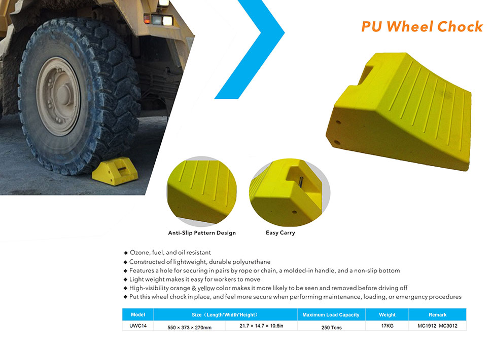 URETHANE WHEEL CHOCK